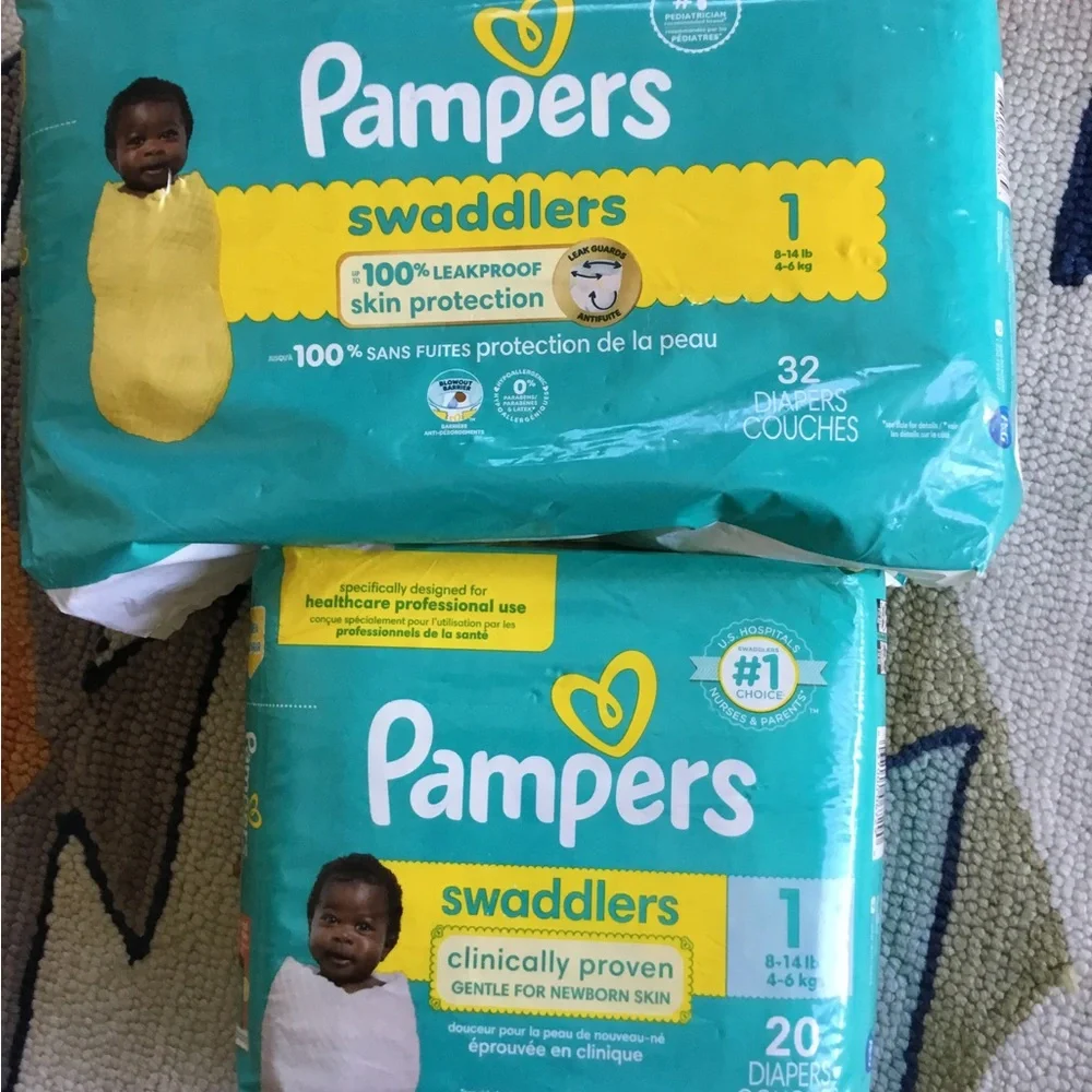 Pampers Swaddlers Diaper Covers - Teal (Pack)